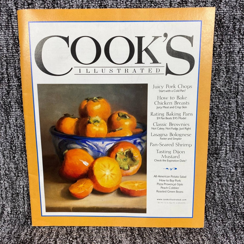 Cooks Illustrated Magazine Root Vegetables Persimmon Cover Art Cooking Recipes
